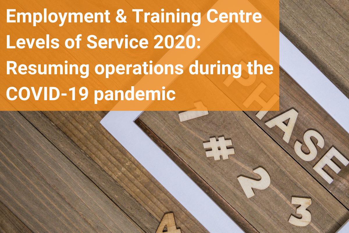 Employment & Training Centre Levels of Service 2020 ONN Resource Centre