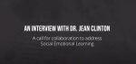 A black background with the text, An Interview with Dr. Jean Clinton