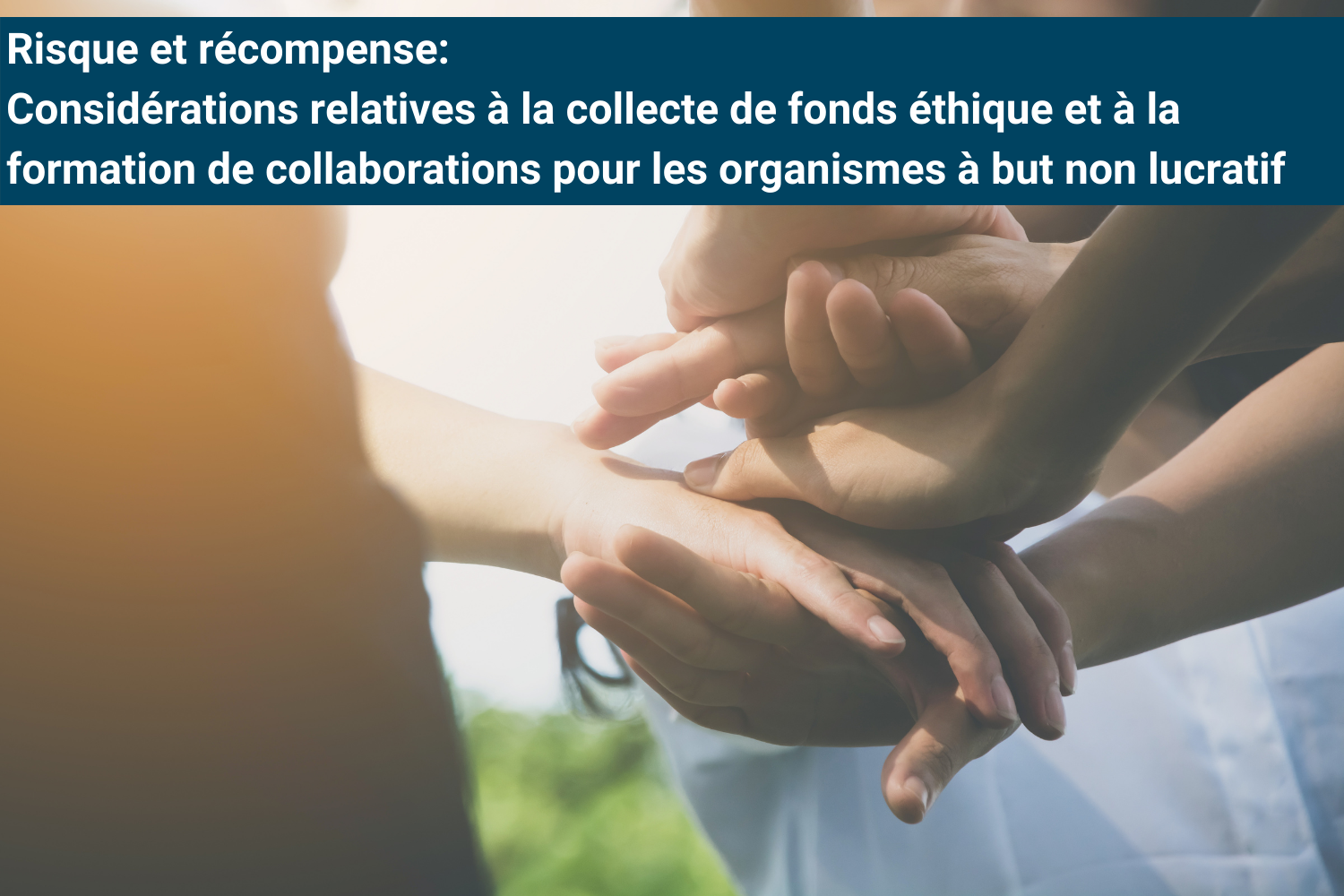 Risque et récompense: Considérations relatives à la collecte de fonds ...